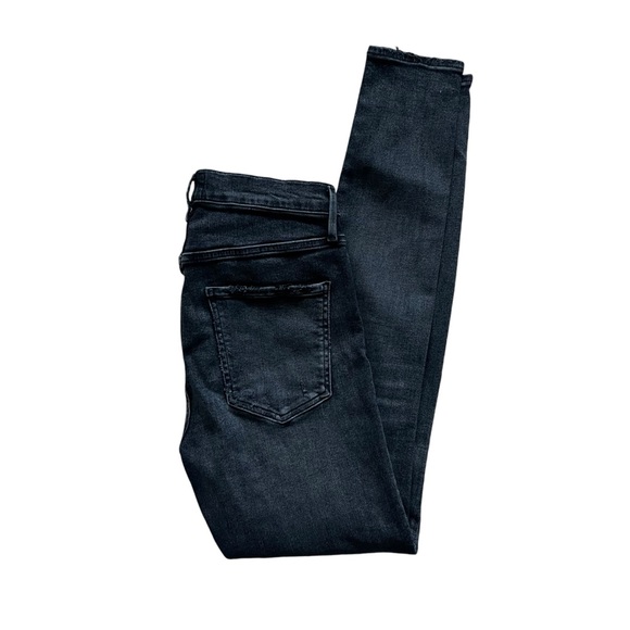 AGOLDE Sophie High Rise Distressed Skinny In Dark Gray Silence Wash Size 28 - Picture 7 of 13